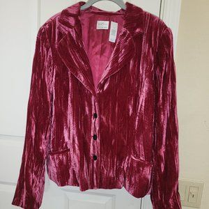 Emma James (Liz Claiborne) crushed velvet blazer 16